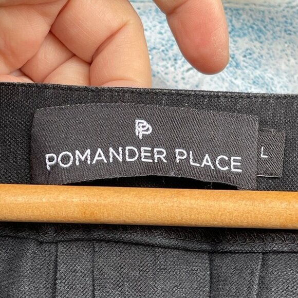 POMANDER PLACE Black Finley Flutter Sleeve Dress size large - Picture 8 of 13